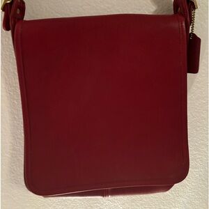 COACH Like Red Leather Crossbody Carrier